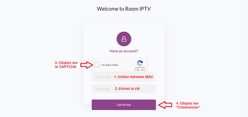 page web de room iptv